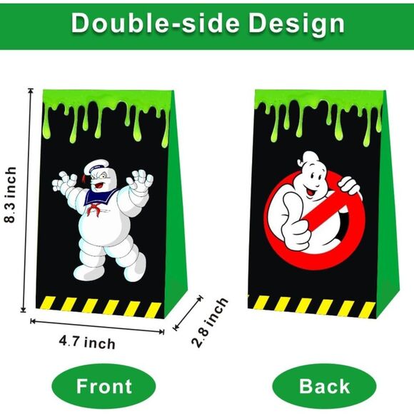 Ghost Party Favor Gift Bags Goodie Bags, Ghost Party, 24G-164MISC002 - Picture 3 of 3
